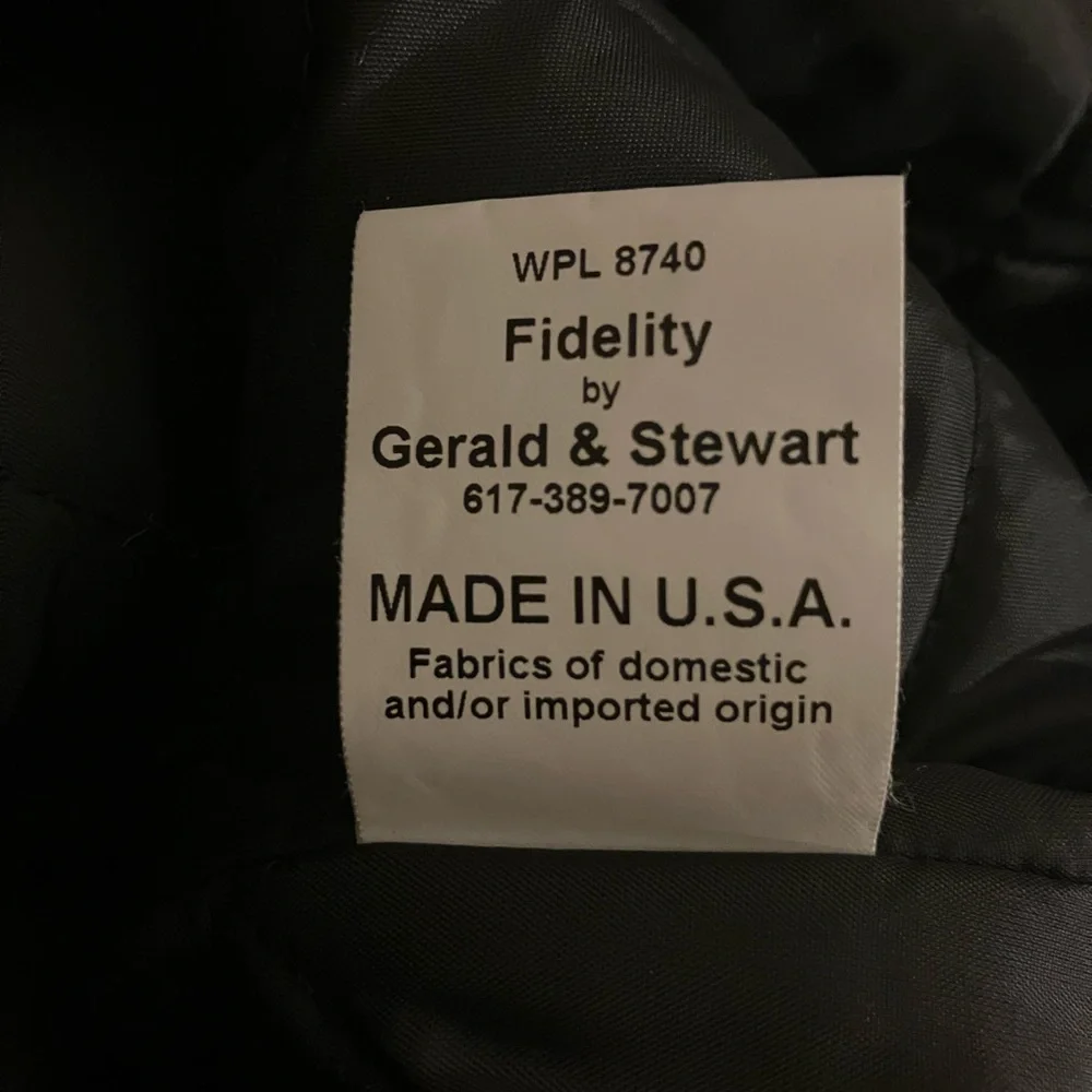 Vintage Navy Fidelity & Stewart Pea Coat Wool Blend Made In USA Sz 38 MP72132 - Picture 8 of 8